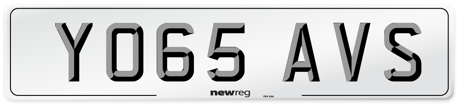 YO65 AVS Number Plate from New Reg